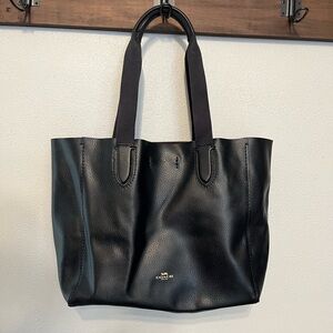 Coach Derby Black Soft Pebbled Leather Tote Purse F58660